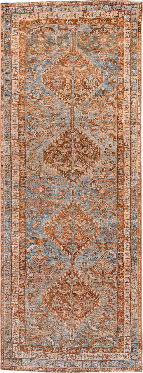 Antique Shiraz Runner Rug (3' x 8')